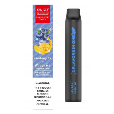 Quizz Nicpen 1800 Puffs (2 вкуса в 1) Одноразовая сигарета